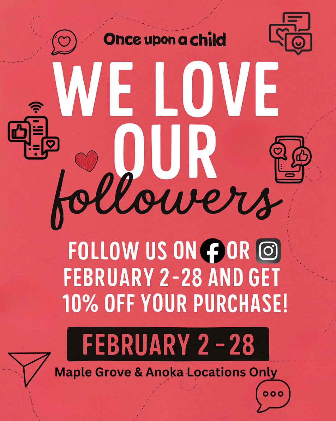 Follow us in February